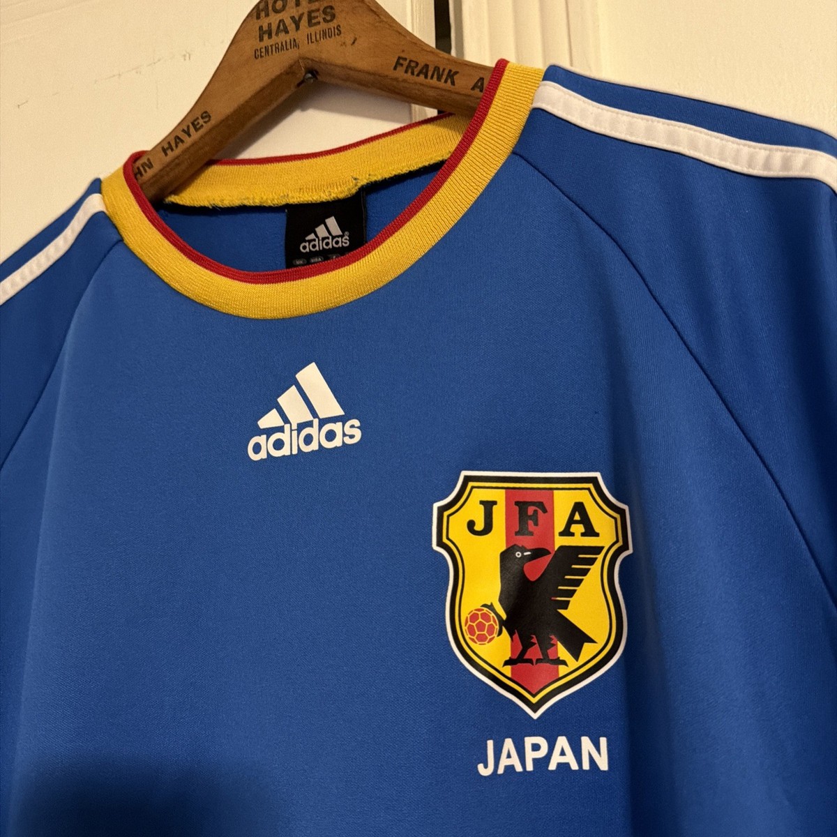 Vintage Adidas Japan JFA Soccer Jersey Kit Size M Blue 2008-09