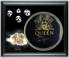 Queen Roger Taylor Signed Custom Framed Drum Head Display