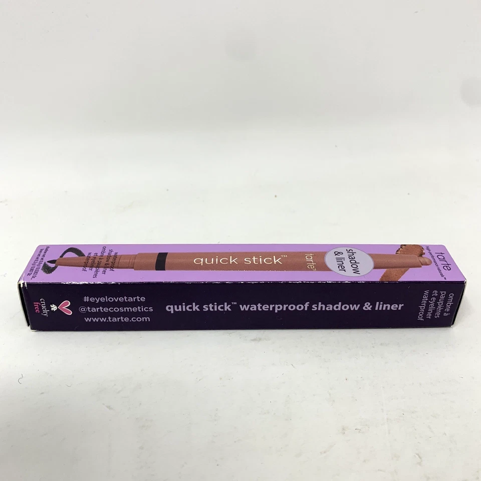 Tarte Quick Stick Waterproof Shadow & Liner Golden Pink Luster/Black New in Box - Image 4 of 4