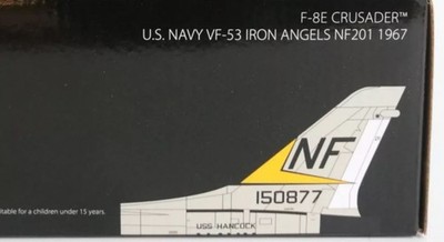 Century Wings 1/72 F-8E CRUSADER U.S.NAVY VF-53 IRON ANGELS NF201 1967