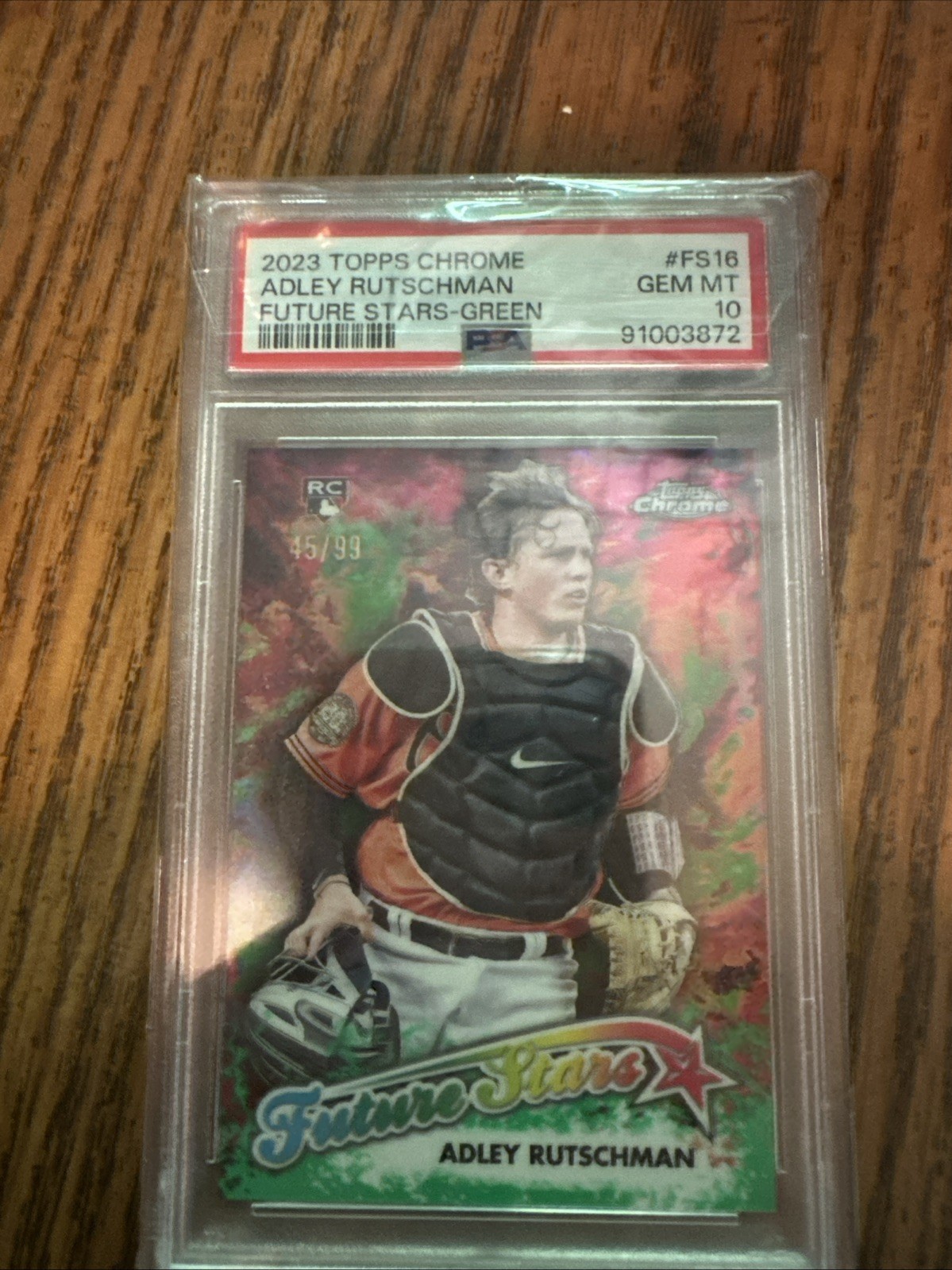 2023 Topps Chrome - Future Stars Adley Rutschman #FS-16 Green Refractor /99 (RC)