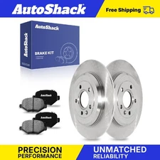 Rear Brake Rotors Ceramic Pads for Ford Explorer Edge Taurus Flex 3.5L V6