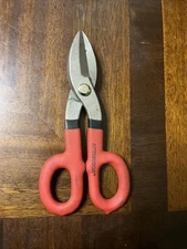 Pittsburgh All Purpose 7" Straight Pattern Snips Vinyl Dipped Handles #66592