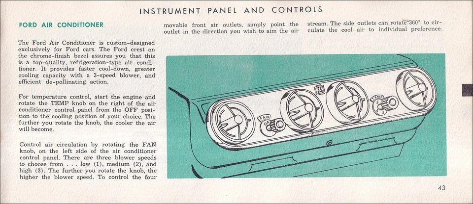 1965 Ford Falcon and Ranchero Registered Owners Manual ORIGINAL User Guide OEM - Image 4 of 4