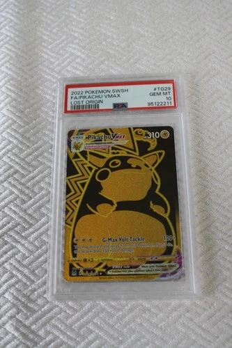 Pokemon Sword & Shield 2022 Lost Origin Pikachu VMAX TG29/TG30 PSA 10 Gem Mint