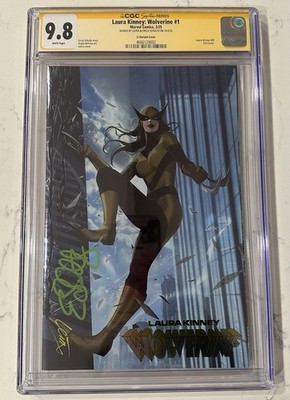 Laura Kinney: Wolverine #1 Leirix Foil Va. CGC SS 9.8 2X Signed Schultz & Leirix