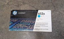 NEW HP 653A CF321A Cyan Toner Cartridge LaserJet Enterprise OEM Genuine Box
