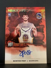 2024-25 Panini Nba Hoops - Hot Signatures Rookies Quinten Post #HSR-PST (AU, RC)
