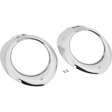 Chrome Headlight Trim Rings Fits 1940 Fordmercury Dlx 1940-41 Ford Trucks