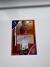 Diogo Dalot Auto 22/25 Numbered Topps Premier League 25/26