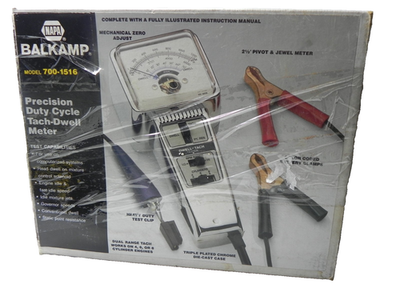 #ad #ad VTG NAPA BALKAMP TACH DWELL METER with ORGINIAL BOX amp; instructions tested works $69.99
