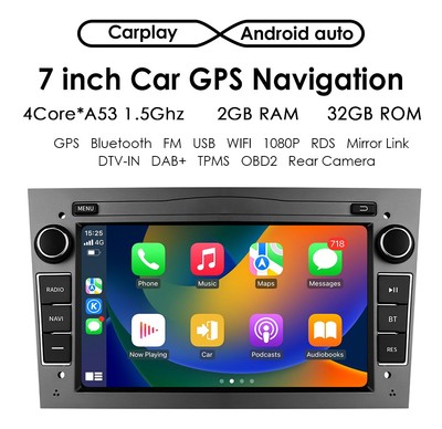 für OPEL Corsa C/D Vectra Astra Zafira Autoradio CarPlay WIFI +BT NAVI GPS Radio