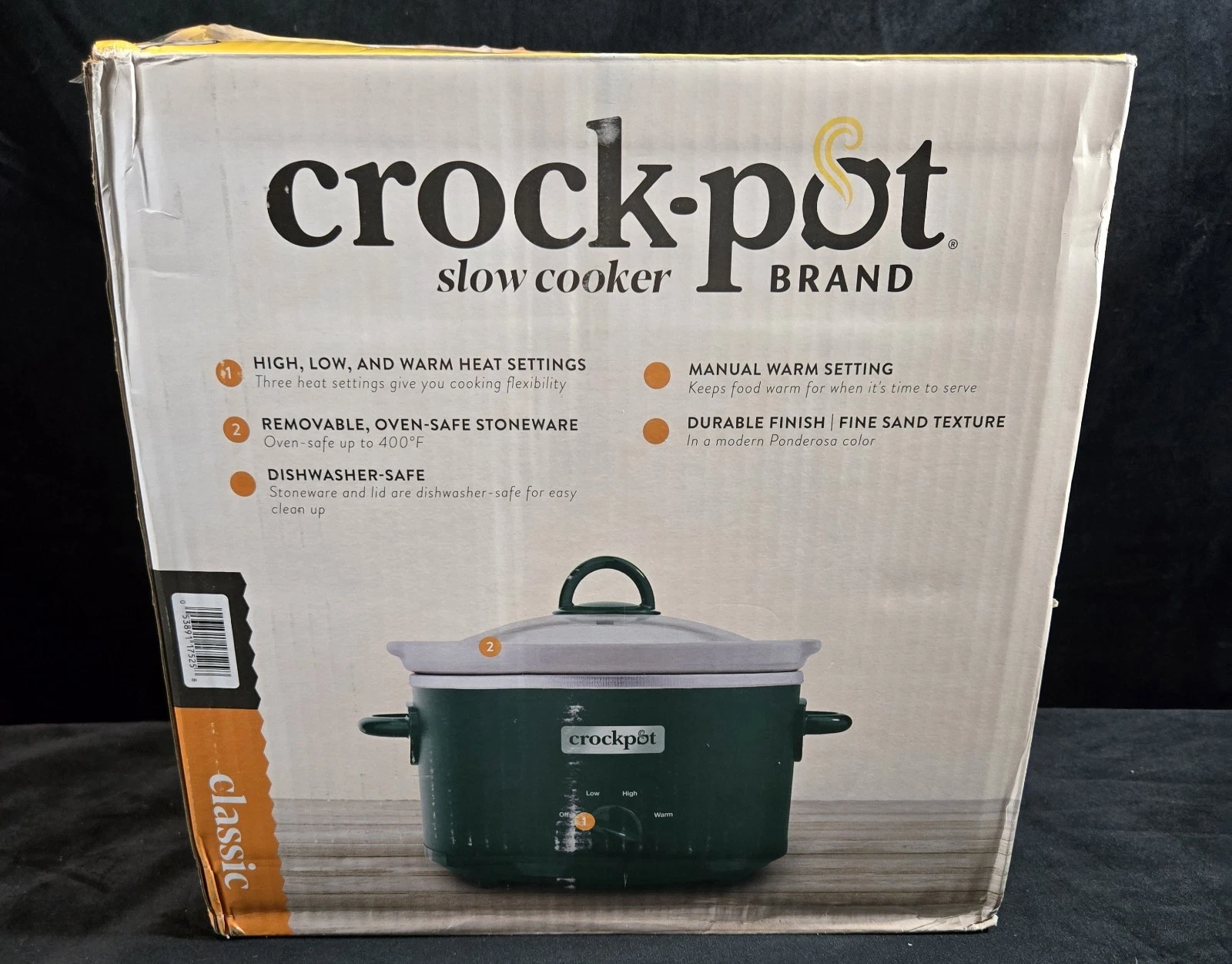 4.5 gt. Ceramic Crock-Pot Slower Cooker ( Ponderosa Green)