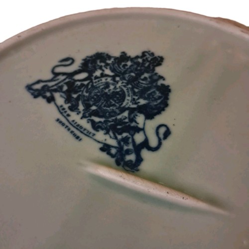 Victoria Ware Blue Flow Ironstone Cheese Butter Keeper Cloche Used Retro - Picture 21 of 24
