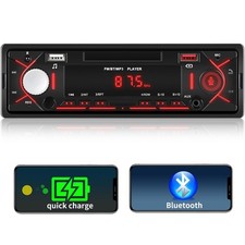 Single Din Car Stereo Bluetooth Multimedia Car Audio Receivers with Digital L...