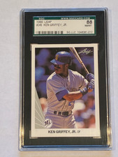 1990 Leaf KEN GRIFFEY JR. Graded 88 NM/MT Card