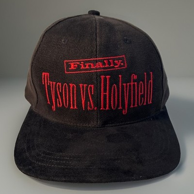 Vintage 1996 Mike Tyson vs Evander Holyfield MGM Grand Hat Suede Brim Strapback