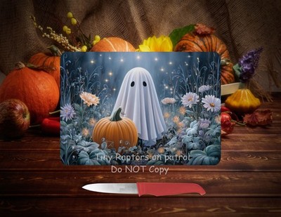 Halloween theme 11 x 8 Tempered Glass Cutting Board~FREE ship~CHOICE~Gift