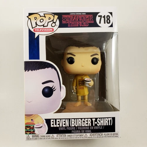 2018 Stranger Things Funko Pop #718 Eleven in Burger T-Shirt MIP Unopened
