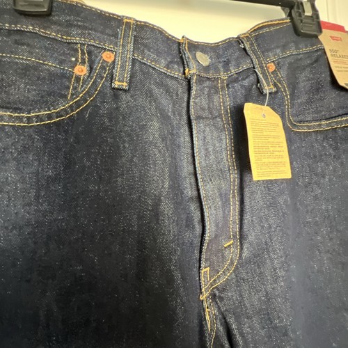 Pantalones de mezclilla relajados Levi Strauss 550 Levi's (azul oscuro) con cremallera talla 36x30 para hombre nuevos con etiquetas - Imagen 8 de 10