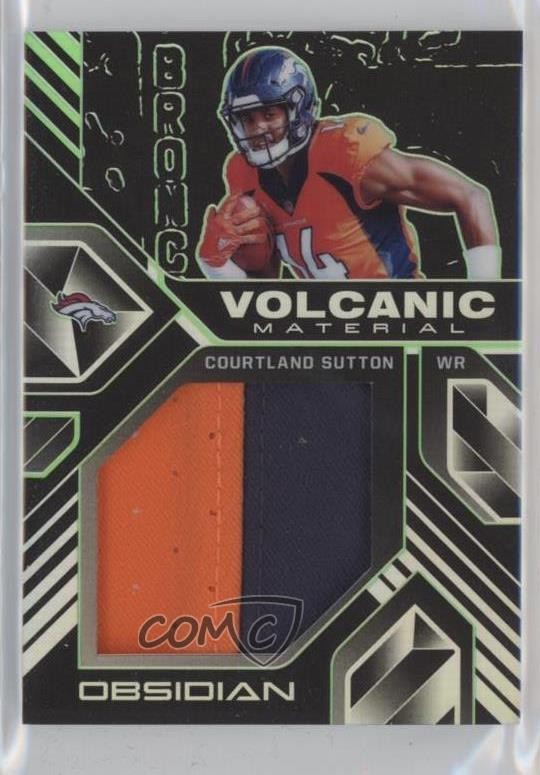 2018 Panini Obsidian Electric Etch Green /25 Courtland Sutton #VM-12 14t4