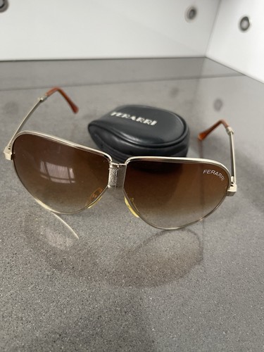 Vintage 70s / 80s Ferrari folding sunglasses With Original Case Aviators