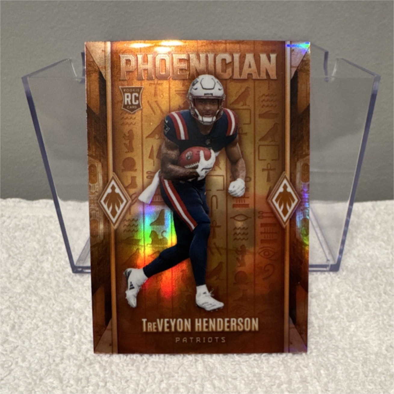 Panini 2025 Phoenix Phoenician Rookie Insert #18 TreVeyon Henderson Patriots