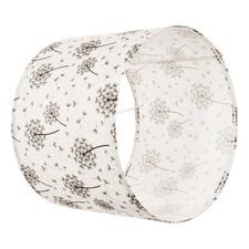 Uimoso Set of 2 Round Drum Lampshades 13 x 13 x 10 in with Dandelion Design