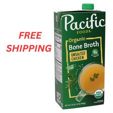 Pacific Foods Unsalted Organic Chicken Bone Broth 32 oz