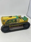 Vintage Marx Toys Wind Up Crawler Tractor Working