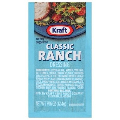 10 × Kraft Classic Ranch Dressing Portionsbeutel