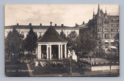 Antique Norway Postcard KRISTIANIA Musikpavillion 1910s Mittet  Co.