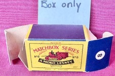 Box Only for Moko Lesney Matchbox no 8 Caterpillar BOX ONLY No Vehicle