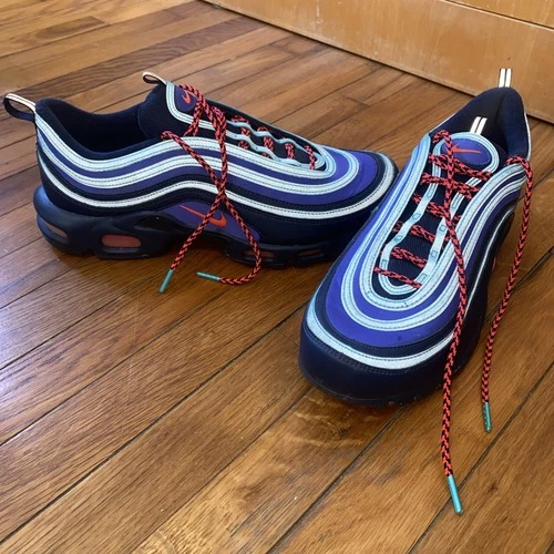 Nike Air Max 97 Plus AV7936-400 Discover Your Air Blue Purple Shoes Size 13