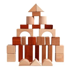 Wooden Building Blocks Educational Toys Stacking Game For Kids Ages 5-7 Kids