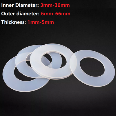 #ad White Silicone Flat Washers Rubber Washer Seals Gaskets ID Ø 3mm To 36mm M3 M36 $34.49