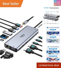 Selore USB C Docking Station Dual Monitor,Laptop Docking Station,14 in 1 Dock...
