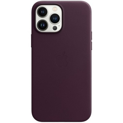 Leder-Case MagSafe Apple iPhone 13 Pro Max - Dark Cherry