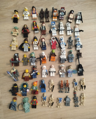 LEGO Minifiguren Konvolut Star Wars, Ninjago, Herr Der Ringe usw.