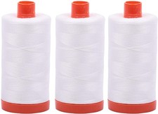 3-PACK - Aurifil 50WT - Natural White, Solid ...