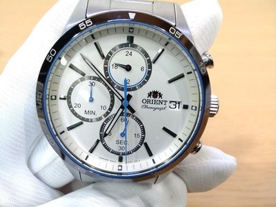 Quartz chronograph wristwatch Model RMC0UAA0 ORIENT
