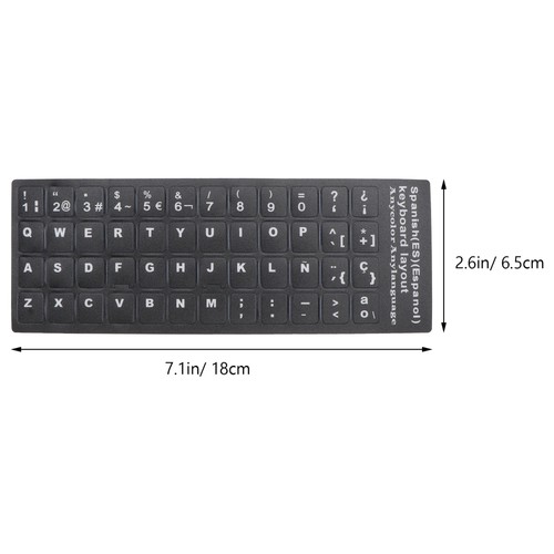 10Pcs Universal Foreign Language Keyboard Stickers Keyboard Protector PC Layout - 第 12/12 張圖片