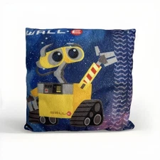 Vintage Disney WALL-E 11”x11” Pillow NO TAG Manufactured By Idea Nuova PLUSH