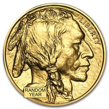 US Mint 1 oz American Gold Buffalo Random Date $50 Gold Coin .9999 Fine BU 3858.85 per troy oz