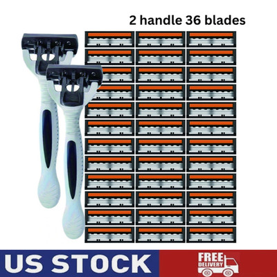 36pcs MACH 3 Men s Razor Blades Refill Replacment Comfortable Shave Trimmer US