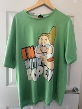 Disney At George Mens XXL  Green Cotton T Shirt. I?m With Dopey . MR28701
