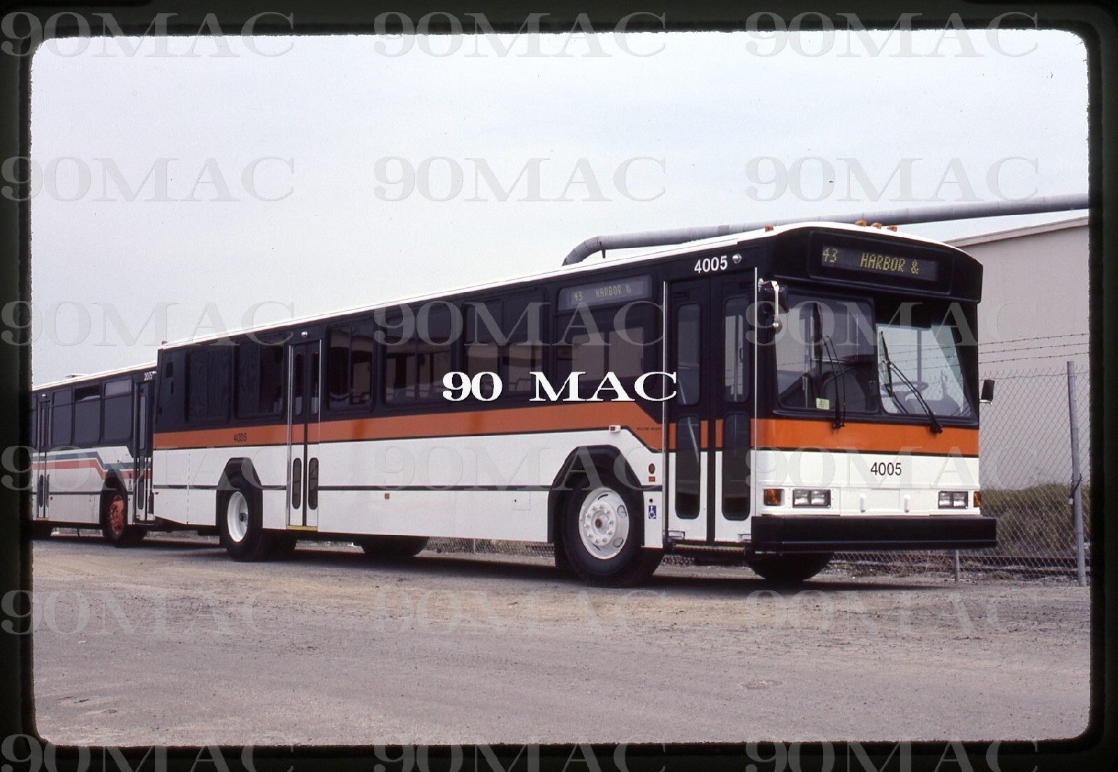 OC TRANSIT DISTRICTOCTD GILLIG Bus 4005. Original Slide 1983. FACTORY