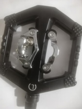 PEDALI allumin DOPPIA FUNZIONE pp5 SGANCIO RAPIDO SPD MTB tacchette non comprese