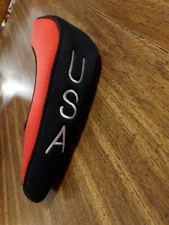 PRG Originals USA Blade Putter Headcover Golf Club Head Cover .New with clips.