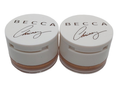 Becca Chrissy Glow Souffle Eyeshadow Highlighter CINNAMON CHURRO Bronzer 2PCS